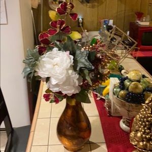 Dark Gold Flower Vase